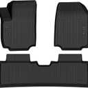 Floor Mats for 2025 2026 Chevrolet/Chevy Equinox (Not for EV)/GMC Terrain Car Mat Accessories All Weather TPE Rubber Floor Liners Accessory Custom Fit for 2025 Equinox, Non-Slip Waterproof, Black