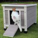 Outdoor Cat House, Rabbit Hutch Outdoor Indoor Bunny Cage