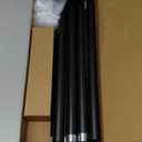 Heavy Duty Curtain Rods for Windows 66 to 120 Inch, 1 Inch Adjustable Black Curtain Rod Set with Easy Installation and Modern Design (A1,Black,30-120")