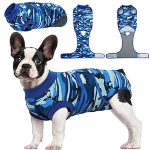 Kuoser Recovery Suit for Dogs Cats After Surgery, Professional Pet Recovery Shirt Dog Abdominal Wounds Bandages, Substitute E-Collar & Cone,Prevent Licking Dog Onesies Pet Surgery Recovery Suit S