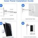 Solar Panel for Ring Camera, Compatible with Ring Stick Up Cam (2nd/3rd Gen) & Pro, Spotlight Cam Plus/Pro (Battery), 7W Solar Charger with USB-C to 3.5mm Adapter, 8.8ft Cable & 360 Mount
