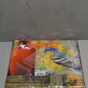 Cardinal Red Birds House Flag 28x40 Double Sided Large Fall Burlap Maple Leaves Thanksgiving Harvest Yard Flag for Outside Porch Lawn Decor