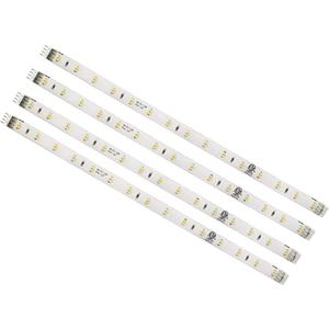 Bazz JUL10WM4 Under-Cabinet Strip Light, LED, Linkable, Cuttable, 10-in, White, 4 Piece