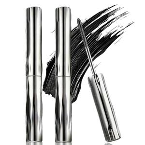 Iron Wand Mascara, Metal Mascara Wand, Black Washable Metal Wand Mascara, 3d Curling Eyelash, Added Fiber, Natural Length Slim Volume Building, Long-Lasting Smudge-Proof