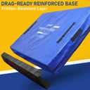 Mattress Bags for Moving, Twin Mattress Storage Bag with Handles and Zipper, Waterproof Heavy Duty Drag-Resistant Reusable Mattress Protector Cover for Moving, Blue, Twin