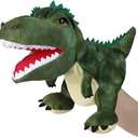 Dinosaur Hand Puppets for Kids, Hand Puppet Dinosaur Toys Puppets Dinosaur Plush Puppet Stuffed Puppet Story Toys Finger Puppets Dinosaur Toys for Kids 3 5 7 8 12, Dark Green