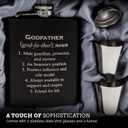 Godfather Gifts from Godchild, Godfather Gift, Will You be my Godparents Proposal, God Parents Presents Proposal, God Father's Present, Baptism, Hip Flask Engraved (Definition)