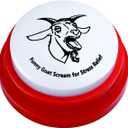 Freetoes Screaming Goat Sound Button,Screaming Goat Desk Toy Talking Button,Funny Gag Gifts for Men Women,Weird Things Office Pranks Stuff for Adults,Prank Noise Maker,White Elephant Gifts for Adults