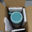 Set of 4 Stackable Christmas Mugs, 15.8 Oz Coffee Mug With Stand, Holiday Hot Cocoa Mugs for Mom Family Colleagues Friend & Farmhouse Cocoa Tray Decor