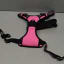 rabbitgoo Dog Harness No Pull with 2 Leash Clips, Adjustable Soft Padded, Reflective Oxford No Choke Pet Vest with Easy Control Handle for Large Dogs, Hot Pink, L