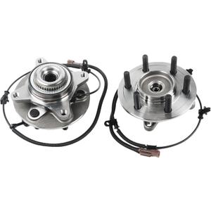 515181 4WD Front Wheel Bearing Hub Assembly 6-Lugs w/ABS Fits for Ford, 515181 2Pcs