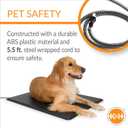 K&H Pet Products Lectro-Kennel Heated Outdoor Dog Pad, Durable Rigid ABS Plastic Waterproof Heated Pad for Dog & Cat Houses Outdoor, Washable Cover, Safety Listed - Small 18.5 X 12.5in Black 40W