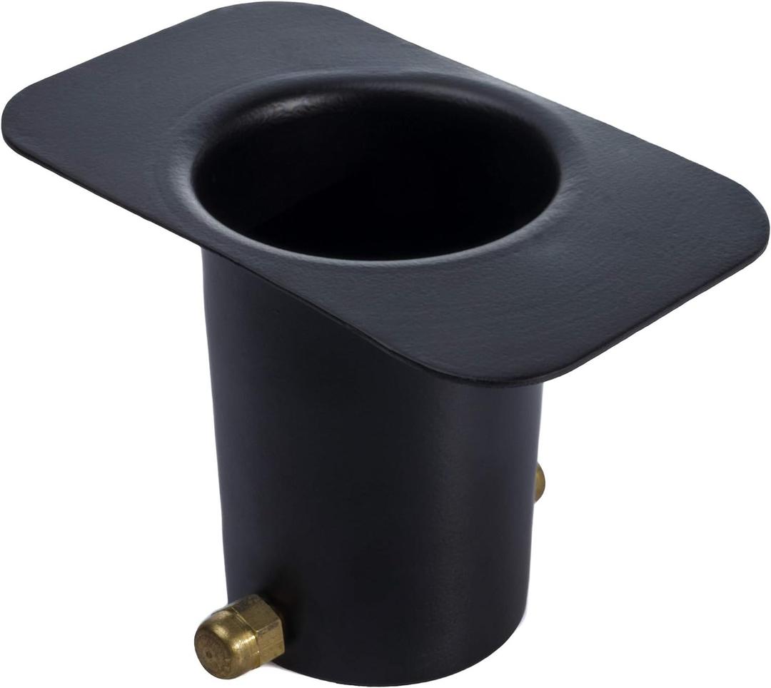 Monarch Rain Chains Gutter Adapter Standard Adapter with Brass Bolt for Chain Installation, Aluminum Black Rain Chains for Gutters Mount, Rust-Resistant Drainage Mount for Roof Downspout Chain