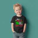 Christmas Shirts for Toddler Boys Girls Kids 2-8 Years, Santa Reindeer Snowman Dinos Truck Short Sleeve Tee