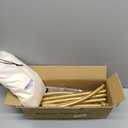 6.6 FT Arch Stand with Arch Stand Cover, Wedding Arch Backdrop Stand and Beige Arch Cover for Birthday Party Wedding Ceremony Bridal Baby Shower, BS01-5