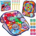 Animal Bean Bag Toss Game Toy Outdoor Toss Game, Family Party Party Supplies for Kids, Gift for Boys Birthday or Christmas for Toddlers Ages 3 4 5 6 Year Old (Dinosaur)