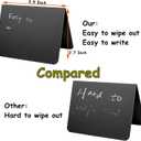 20PCS Mini Chalkboard Signs for Food, Reusable and Reserved Table Signs, Food Labels for Party Buffet, Easy to Write and Wipe Out, Catering Supplies Buffet Display, Place Cards