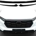 CTH for Honda CR-V 2023-2026 Front Engine Lid Grille Molding Decorative Cover Trim Car Accessories 3pcs (Glossy Black)