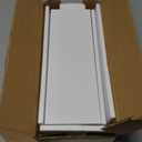 White Floating Shelves for Wall Decor, Wall Mounted Wood Storage Shelf for Bedroom, Living Room, Bathroom, Kitchen, Nursery, Display Picture Ledge Shelf with Lip Set of 2-14 Inches, White (13.6in)