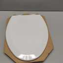 Bemis 1500EC Durable Wooden Toilet Seat, Easy Clean Hinges, Made in USA, Elongated, White, Pack of 1