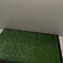 Powools Grass Pad for Dogs Potty - 3-Layer Reusable Dog Grass Pad with Tray, Washable Artificial Grasses Dog Potty Tray with Drainage Holes, Indoor & Outdoor Grass Pee Pad for Dogs, 30" x 20"