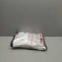 Pure White Blackout Curtains 60 Inches Extra Wide Modern Linen 96 Inch Length for Living Room, Boho Pleated Farmhouse Bedroom Large Window Thermal Heavy Drapes for Winter 60"W x 96"L 2 Panels