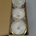 BigKing 3 Piece Plastic Canister Set for the Kitchen Counter - Sugar and Flour Containers with Airtight Lids for Countertops, Coffee and Tea Storage, Farmhouse Decor (Half Circle Lid)