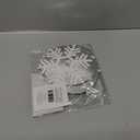 Sustainable Greetings Juvale Christmas Snowflake Swirl Decorations for Holiday Party Decor (Silver, 30 Pack) - Hanging Snowflake Decorations - Silver Party