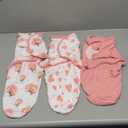 Bublo Baby Swaddles for Newborns  3-Pack Infant Swaddles 0-3 Months  Adjustable Swaddle Sleep Sack  Soft Organic Cotton Baby Wrap for Safe & Cozy Sleep (Hearts-Flowers)