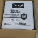 Depend Guards Incontinence Pads for Men, Maximum Absorbency, 104 Count