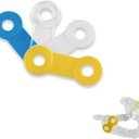 50PCS Replacement Elastic Straps for Anti-snoring Appliance 100% Latex Free (Yellow, 21mm)