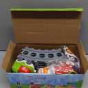 Train Set for Toddlers w/Steam, Sound & Lights, Toddler Toys for Age 2-4, Electric Train Set with Tracks Road Signs, Magnetic Train Toys Christmas Birthday Gifts for 2 3 4 5 Year Old Boys & Girls