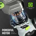 PTS 1-9/16 Inch SDS-Max Rotary Hammer, 13.5 Amp Heavy Duty 3 Functions Corded Concrete Demolition Hammer, w/Vibration Control & Safety Clutch, Includes Drill Bits, Chisels, Carrying Case (Green)