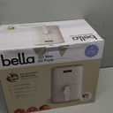 bella 4Qt Slim Air Fryer, Fits-anywhere Kitchenware, EverGood Ceramic Nonstick Coating, Adjustable Temperature, 6 Preset Cooking Options, 60 Min Auto Shutoff w Audible Tone, 3.3lb Capacity, Oatmilk