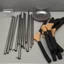 Adjustable Shirt Display Stand 6 Pcs, 20-35 Inch Height Tshirt Display Stand for Vendors, T Shirt Mannequin Display Shirt, Jacket, Coat at Clothing Vendor Events, Trade Fairs, Trade Shows(Black)