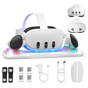 Charging Dock for Meta Quest 3S/Quest 3, Magnetic Charging Station for Oculus Quest 3 VR Headset & Controllers