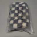 Boutique Fleece Belt Bag | Sherpa Checkered Crossbody Fanny Pack for Women | Fashionable Cute Waist Pack | Small Chest Bag | Gold Accessories | Adjustable Extended Strap | Black Checker