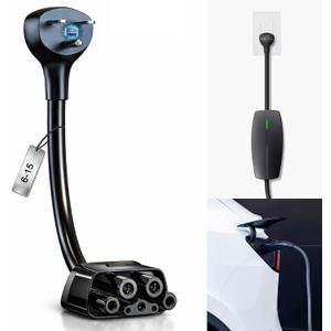 for Tesla NEMA 6-15 Adapter, Tesla Mobile Charger Adapter for Gen 2 and 3 ONLY, 240V Plug & 6-15 Outlet at 12 Amp 10-Inch