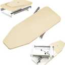 Folding Ironing Board Rotatable 180 Drawer Ironing Platform with Heat-Resistant Cover for Space Saving 800 x 310MM