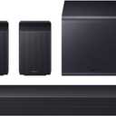 Samsung Q-Series Soundbar HW-Q990H 11.1.4ch with Wireless Subwoofer & Rear Speakers, Wireless Dolby Atmos, Q-Symphony, SpaceFit Sound Pro, Adaptive Sound, Game Mode Pro, Alexa Built-in (2026 Model)