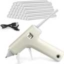 Cordless Hot Glue Gun with 30 Glue Sticks, 2000mAh USB-C Rechargeable Battery, Fast Heating 2-3 mins for DIY Crafts and Home Repairs