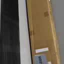 VEVOR 1.2" Rise Cuttable Threshold Ramp for Sweeping Robot, 35.4" Wide Natural Rubber Wheelchair Ramp, Non-Slip Solid Rubber Ramp with Double-Sided Tape for Doorways,Driveways,Bathroom,Smooth Tile (Black)