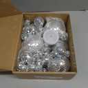 54 Pcs Mini Silver Disco Balls - Hanging Mirror Ornaments for Party, Wedding, Christmas Supplies