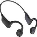 PG-08 Bone Conduction Headphones, Wireless Bluetooth 5.3, 8Hr Playtime, IPX7 Waterproof, Open Ear, Black