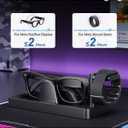 Charging Dock for Meta Ray-Ban Display Smart Glasses & Meta Neural Band,OLCLSS 3-in-1 Charging Station for Meta Display with Anti-Slip Stable Base,LED Indicator,USB Output, Smart Glasses Charger Stand