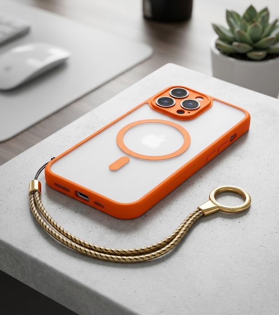  for iPhone 16 Pro Max Phone Case Orange
