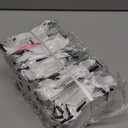 Yeaqee 50 Pcs Mini Metallic Paper Gift Bags with Handles 4x2.75x4.5'' Tiny Small Gift Bags with Thank You Tag for Wedding Graduation Birthday Party Return Gifts Jewelry Business (White,Silver)