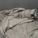 H.VERSAILTEX 4 Pieces Velvet Plush Sofa Slipcover Bundle 3 Pieces Velvet Plush Loveseat Cover, Ivory