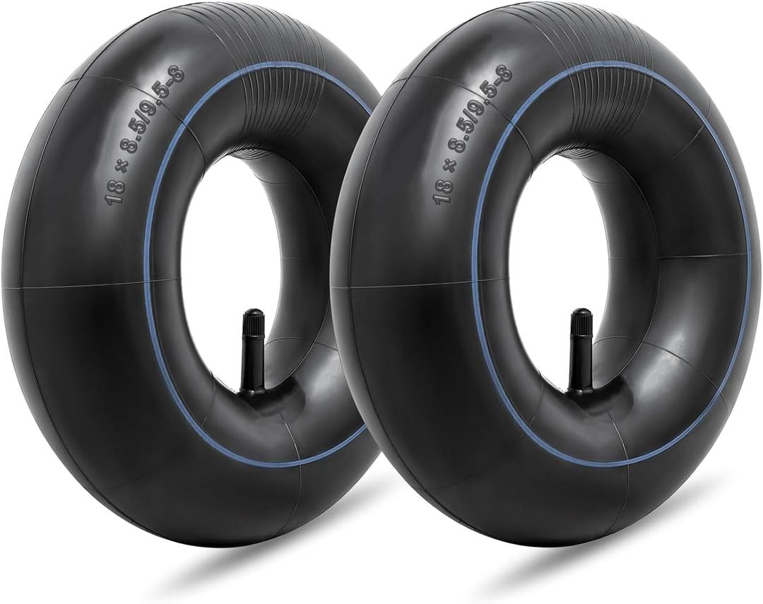 18x8.50-8/18x9.50-8 Inner Tube Replacement for Mowers, Hand Trucks, Wheelbarrows, Carts, Premium Lawn and Garden Inner Tube (2-Pack)