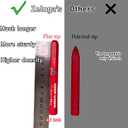 4.7in. x 0.47in. Hex Shape Industrial Lumber Marking Crayons for Clear and Permanent Markings, Pink 12 Pack